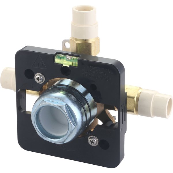 Olympia Single Handle Tub/Shower Pressure Balancing Valve in Rough Brass V-2411B